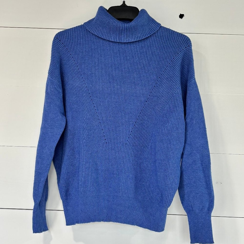 Philosophy Blue Turtleneck Sweater
